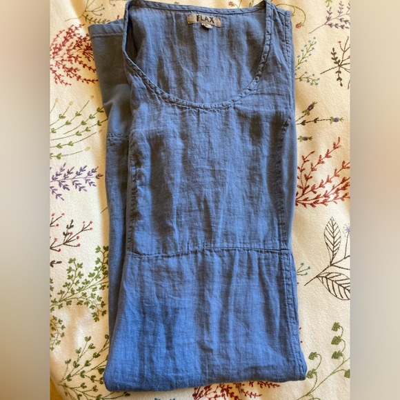 FLAX Blue dress • size P (XS size 4-6) • long, sleeveless • new never worn 😍 - Picture 9 of 11